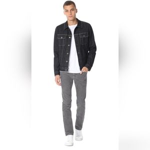 AG Adriano Goldschmied Charcoal Slim Straight Jeans